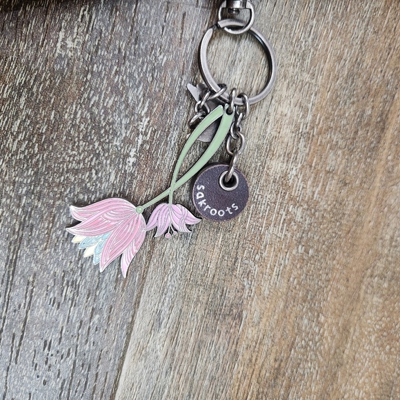 Sak Roots White Peace Dove Coated Canvas Purse - Picture 9 of 12